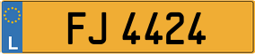 Trailer License Plate